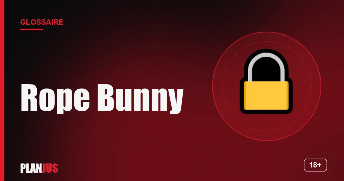 Illustration du terme « Rope Bunny » – glossaire PLANJUS