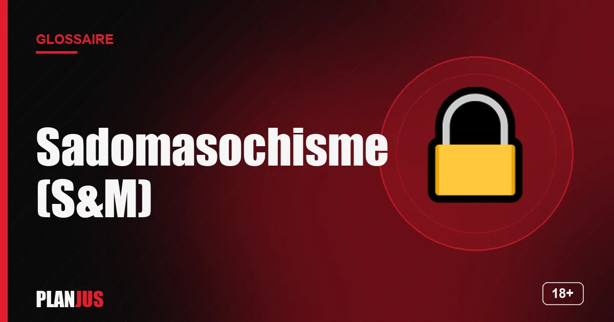 Illustration du terme « Sadomasochisme (S&M) » – glossaire PLANJUS
