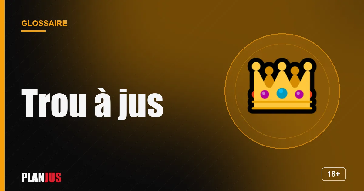 Illustration du terme « Trou à jus » – glossaire PLANJUS